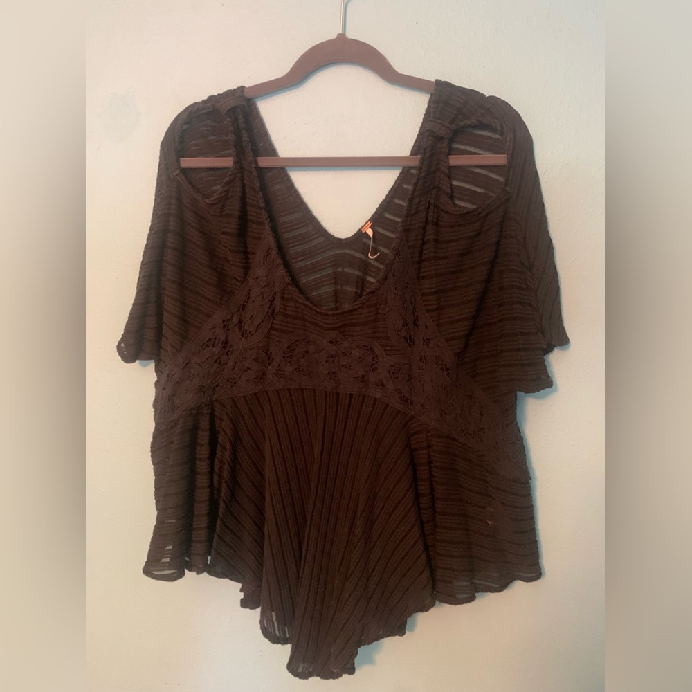 Free People cold shoulder top